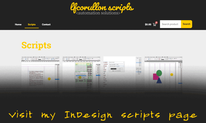 Visit my InDesign scripts page